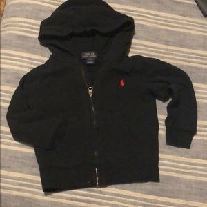 Polo Ralph Lauren Zip Up Sweatshirt Black